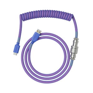 Glorious Coiled Cable USB-C to USB-A - Purple (GLO-CBL-COIL-NEBULA)