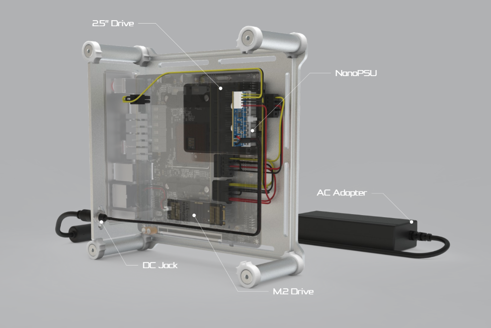 streacom db1 2.5 drive nano psu