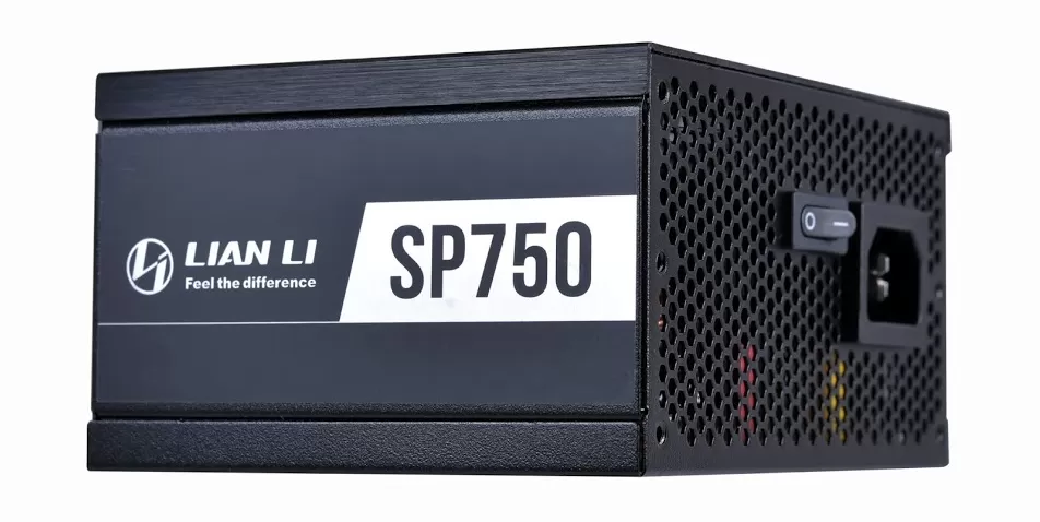 Lian Li SP750 80 Plus Gold PSU side view