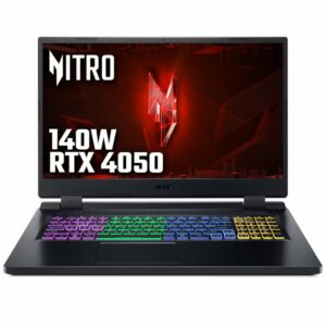 Acer Nitro 5 NVIDIA RTX 4050, 16GB, 17.3" FHD 144Hz, Intel i5-12450H Gaming Laptop