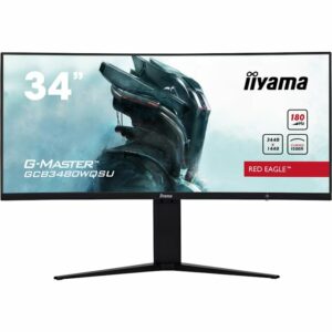 iiyama 34" G-Master GCB3480WQSU-B1 3440x1440 VA 180Hz 0.4ms MPRT FreeSync Curved Gaming Monitor