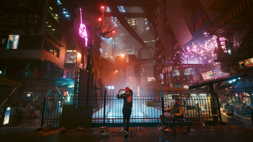 Cyberpunk 2077 game still from Steam