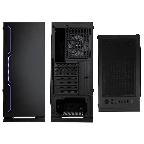 Kolink Inspire Series K11 ARGB Midi Tower Gaming Case - Black Window