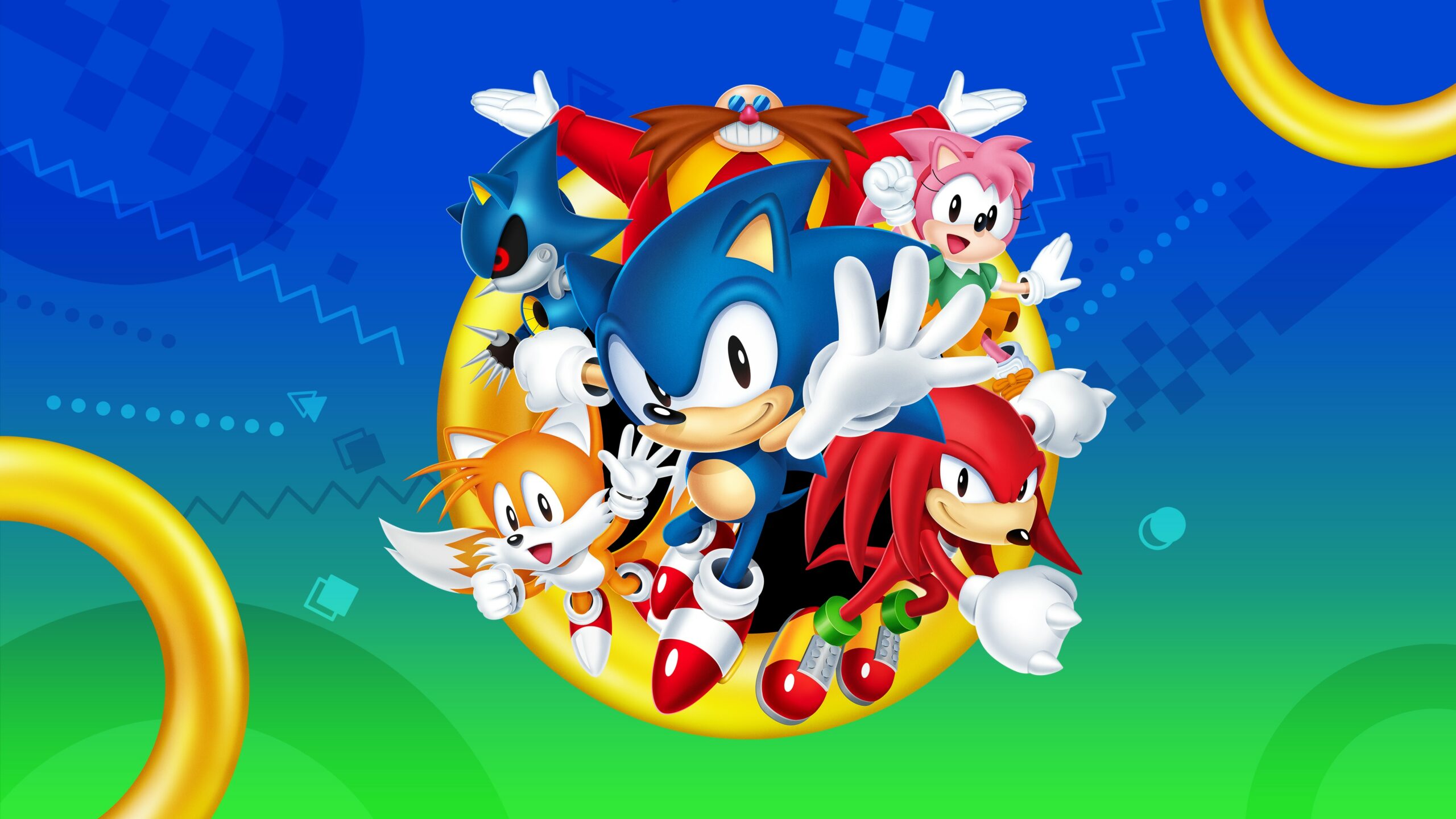 Download Sonic the Hedgehog: A Speedy Adventure in Fan Art Wallpaper