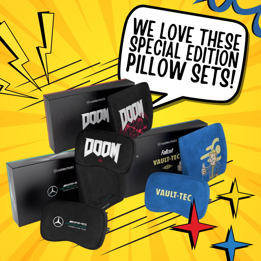 We Love These Special Edition noblechairs Pillow Sets – And You Should Too! 