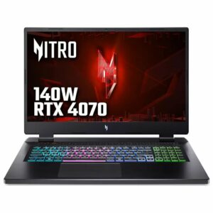 Acer Nitro 17 NVIDIA RTX 4070 32GB 17.3 QHD 165Hz Ryzen 7 7735HS Gaming Laptop