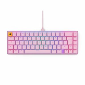 Glorious GMMK 2 65% RGB USB Mechanical Gaming Keyboard UK ISO - Pink (GLO-GMMK2-65-FOX-ISO-P-UK)