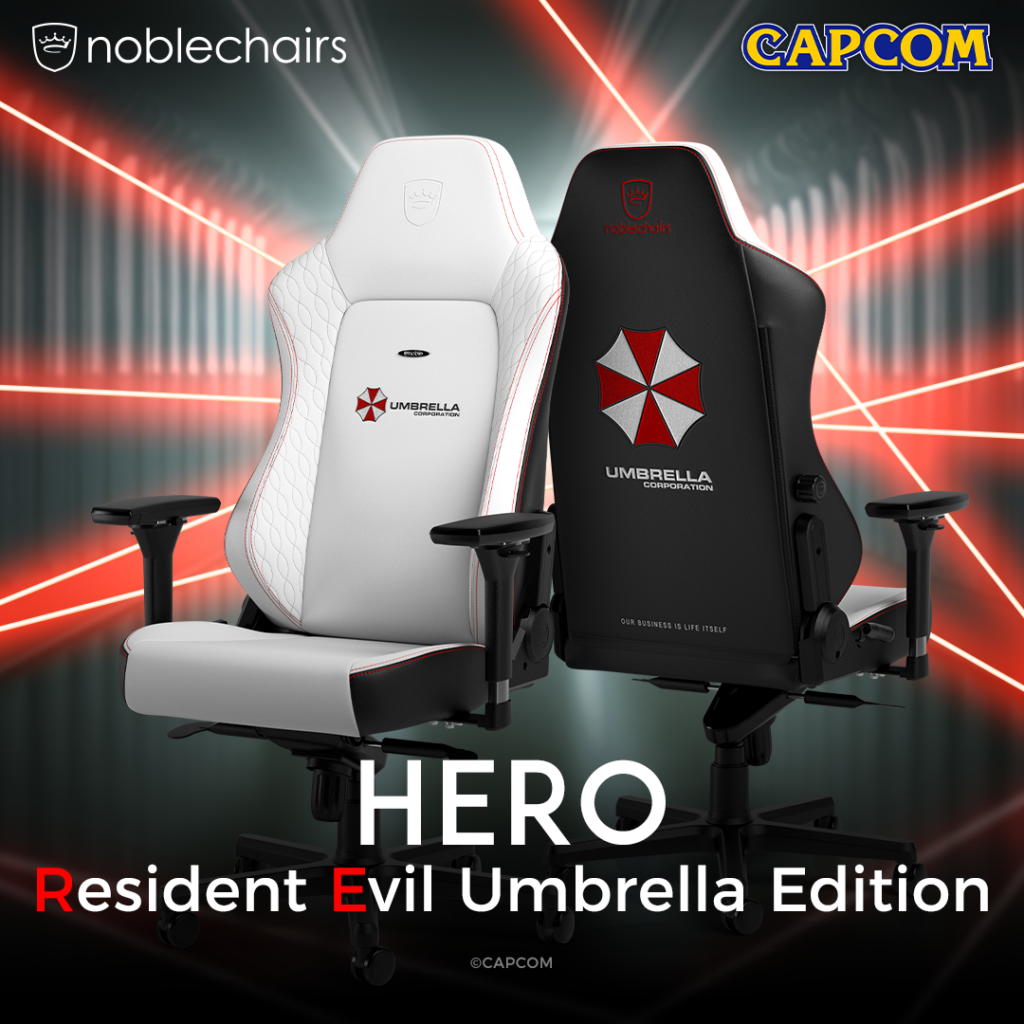 noblechairs HERO Resident Evil Umbrella Edition - Overclockers UK