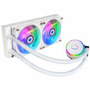 Cooler Master MasterLiquid PL240 Flux White All In One CPU Cooler - 240mm