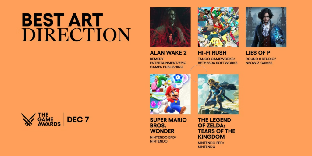 Nominees for the Best Art Direction Award