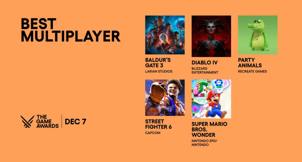 Nominees for the Best Multiplayer Award