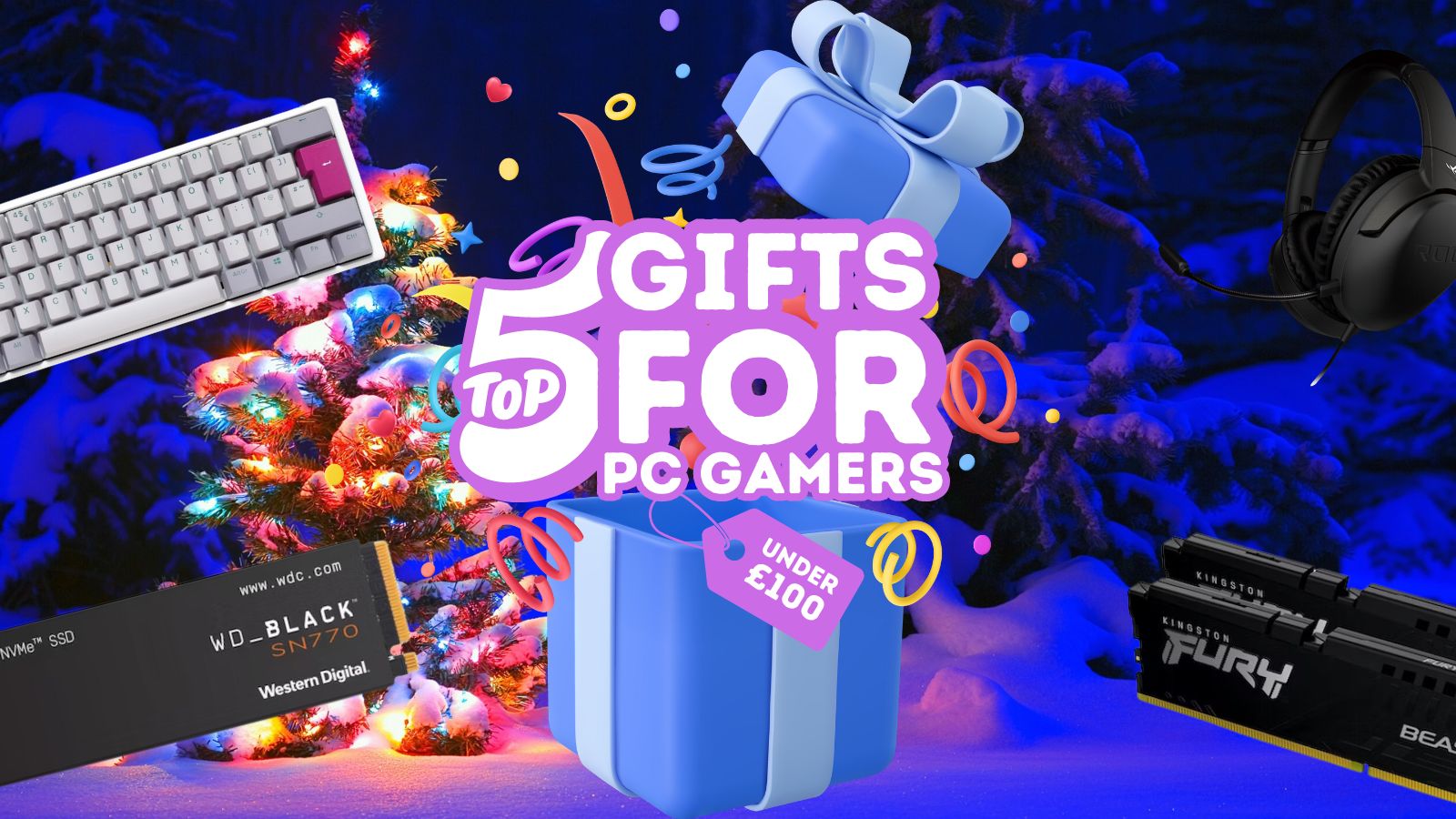 Top 5 Gifts for PC Gamers Under £100
