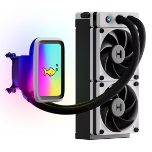 HYTE THICC Q60 240mm LCD All In One CPU Liquid Cooler - White/Black