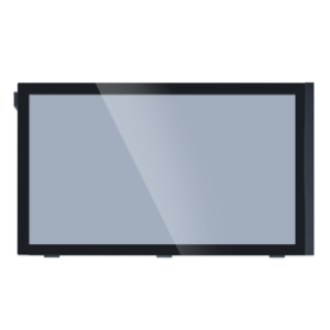 Optional black tempered glass panel