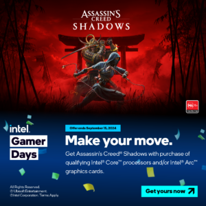 Intel Gamer Days Assassin's Creed Shadows