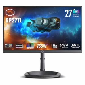 Cooler Master 27" GP2711 2560x1440 165Hz 1ms Quantum Dot VA Mini LED Gaming Monitor