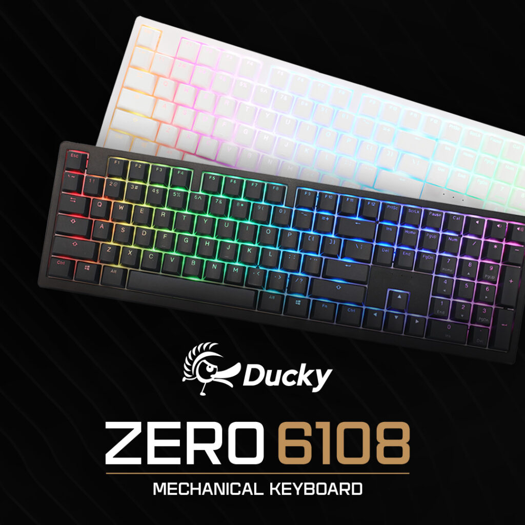 Tri-Mode Connectivity: New Ducky Zero 6108 Wireless Keyboards 