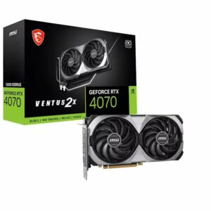 MSI GeForce RTX 4070 Ventus 2X E OC 12GB GDDR6X PCI-Express Graphics Card