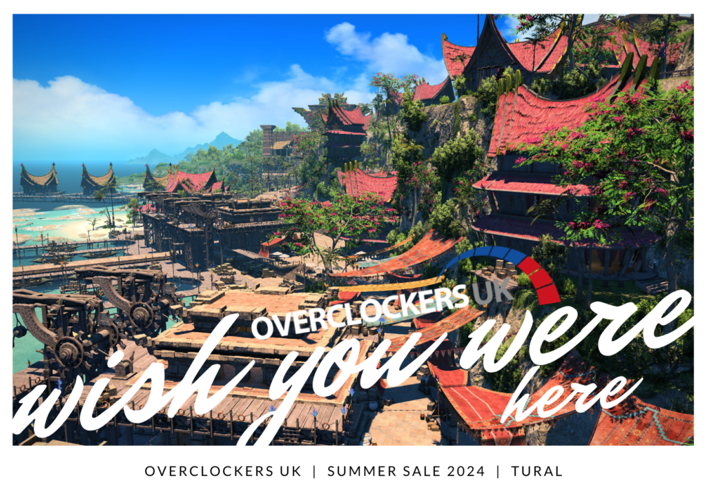 Summer Sale Wish You Were Here Postcard - Tural Final Fantasy XIV Online