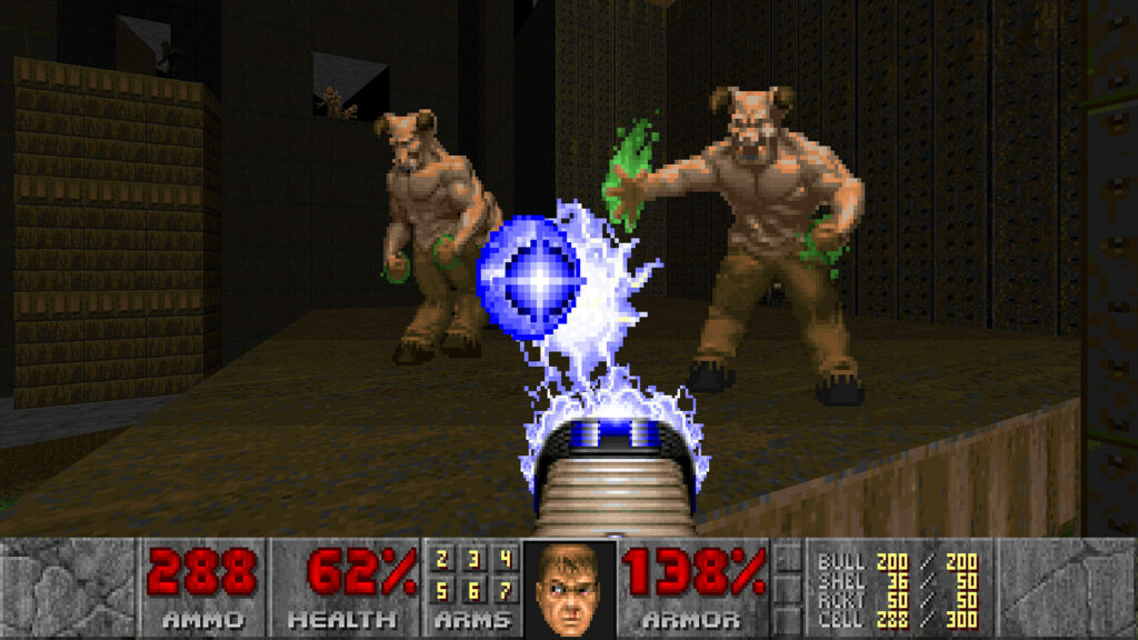 DOOM + DOOM II game still from Steam