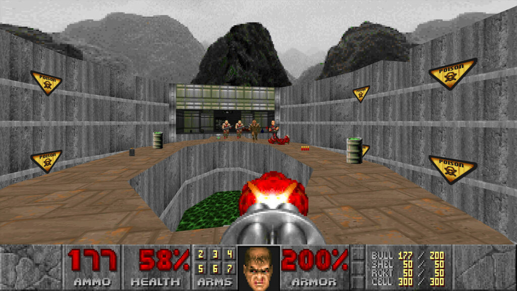 DOOM + DOOM II game still from Steam