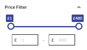 Price slider unset