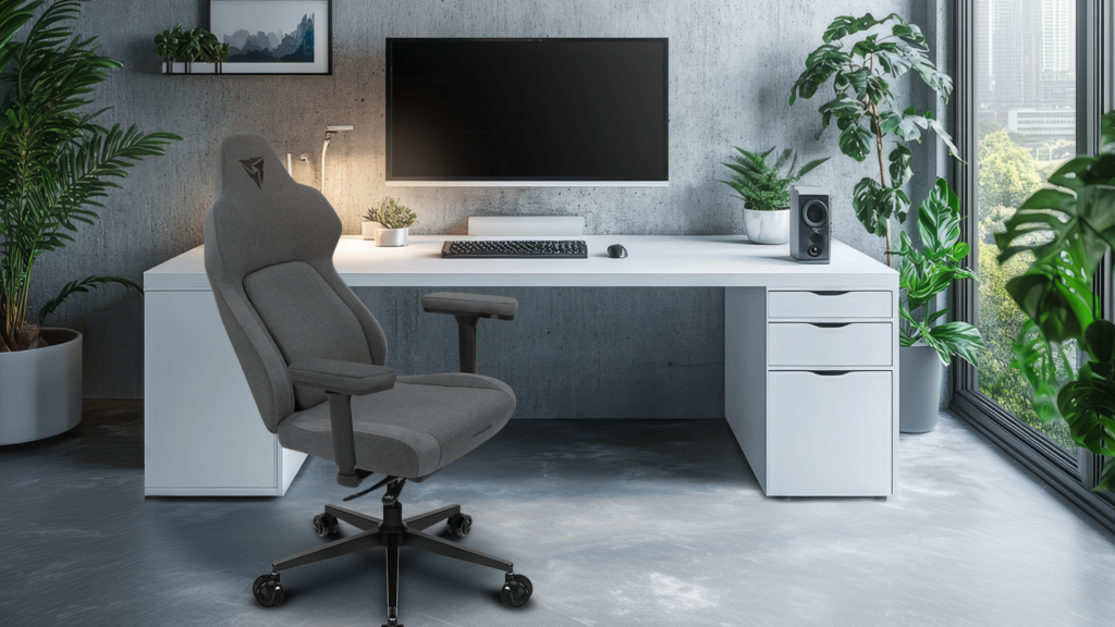 ThunderX3 Core Smart Loft Dark Grey Office Set-Up