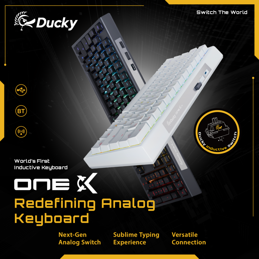 The World’s First Inductive Gaming Keyboard: The Ducky One X 