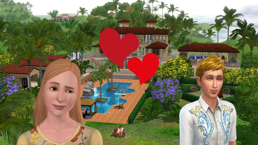 The Sims headcanon pairing Holly Alto and Malcom Landgraab