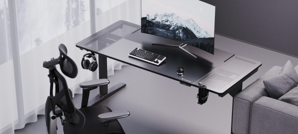 ThunderX3 LAB-X Standing Electric Desk lifestyle